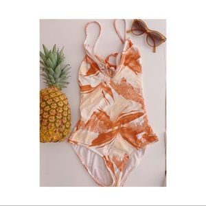 ROXY Tropical sand one piece S small🌴